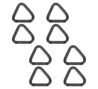 Healeved 8 Pièces Mousqueton en Alliage D'aluminium Léger et Surface Lisse de Triangle pour Camping et Randonnée, Accessoire Multifonction Solide et Pratique