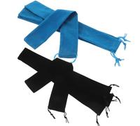 Healeved 8 Pièces Paquet de Rangement pour Flûte en Velours, Pochette à Cordon