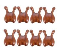 Healeved 8 Pièces Peigne de Massage Outil de massage nasal en bois Outil de massage pour le nez masseur de point d'acupuncture du visage masseur de grattage facial outil guasha nez