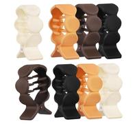 Healeved 8 Pièces Pince haute pour queue de cheval petites pinces à cheveux pinces à cheveux pour femmes style accessoires décoration de pinces à cheveux pinces à cheveux décoratives résine