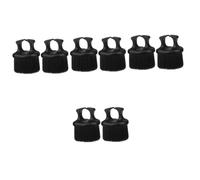 Healeved 8 Pièces Pinceau à huile rétro rasage hair charms fournitures de barbier mini brosse à barbe bouclé mini brosse à cheveux brosse à moustache pour homme accessoires de barbier nylon