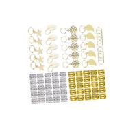 Healeved 80pièces Anneaux Décoratifs Pour Dreadlocks Et Tresses Accessoires Pour Cheveux De Cuffs Filigranés Pour Festivals Et Événements