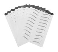 Healeved 8feuilles Autocollants pour Sourcils Simulés Autocollants pour Faux Sourcils Imperméables et Repositionnables Pochoirs Adhésifs pour Maquillage