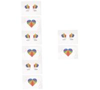 Healeved 8pièces Autocollants De Fierté Arc-ciel De Stickers Corporels Colorés Pour Événements Lgbtq Décorations De Fête Et Activités De Groupe Appliqués Visage Corps Non Toxiques