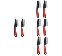 Healeved 8pièces Peigne à Dents Fines Acier De Peignes Pour Élimination Des Pellicules Et Coiffage Outil Antistatique Pour Adultes Garçon Fille Et Animaux