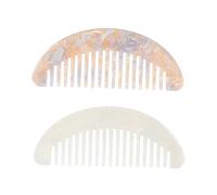 Healeved 8pièces Peigne à Dents Larges Acétate Lot De Peigne Mini Vintage Antistatique Pour Démêlage Douceur Des Cheveux Normaux Épais Bouclés Ou Ondulés