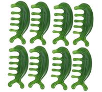 Healeved 8pièces Peigne De Massage Pour Peigne à Dents Larges Pour Des Acupoints Et Détente Capillaire Outil Portable Pour Massage Relaxant