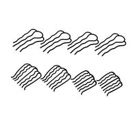 Healeved 8pièces Peignes à Cheveux Vintage Accessoires Coiffure Réutilisables Pour Chignons Et Styles Élégants