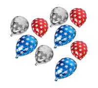 Healeved 9 Pièces Ballons de Boxe Gonflables en Aluminium pour Décoration de Fête Mma Intérieure, Divertissement Interactif et Facile à Gonfler, pour Anniversaire Garçons