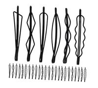 Healeved 90pièces Épingles à Cheveux Noires pour Frange Pinces Cheveux Femme Métal Accessoires Coiffure Mariage Pince Frange Daily Wear Légères et Confortables