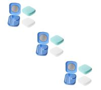 Healeved 9ensembles Étui De Lentilles De Voyage De Boîtes Miniatures Résistantes Aux Fuites Pratiques pour Activités Extérieures Accessoires De Voyage