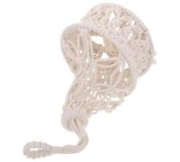 Healeved Abat-jour Macramé Bohème Fait Main Corde de Coton Tressée Couvre-lampe Suspendue Décorative pour Salon Chambre et Nurserie Style Rustique Polyvalent