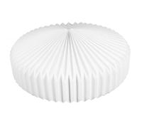 Healeved Abat-jour Pliable en Papier Blanc de Style Simple, Abat-jour Géométrique Décoratif en Papier et Fer, pour Chambre et Salon, Usage Polyvalent