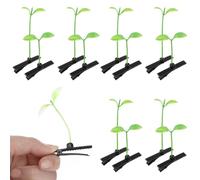 Healeved Accessoires Créatifs pour Filles 50pcs Épingles à Cheveux en Plastique de Pousses de Haricot et Herbe pour Présents et Bricolage