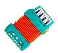 Healeved Accordéon pour Garçon et Filles Vert Léger Instrument de Musique Préscolaire Portable, Éducatif pour Maternelle, Développement Motricité Fine et Créativité, Accordéon Débutant