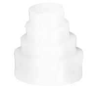 Healeved Adaptateur Meuleuse d'Établi en Plastique Blanc Bague de Changement de Diamètre pour Meule Épaisseur 9-12 MM Kit d'Adaptation Polyvalent pour Fixation Sûre et Réglage Rapide
