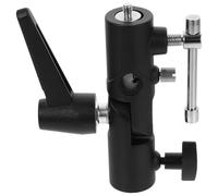 Healeved Adaptateur Support Pivotant pour Flash Fixation H en Métal, Compatible Pied d'Éclairage et Trépied, Support Parapluie Photo pour Utilisation en Reportage et Photographie