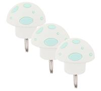Healeved Adhésif Mural Blanc Maintien Solide et Design Décoratif Moderne 3pcs en Plastique Couleur Aléatoire pour Salle de Bain et Décoration Intérieure