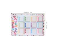 Healeved Affiches Calendrier d'Anniversaires pour Classe 4 Posters Réutilisables Colorés Format A3 Tableau d'Affichage Interactif à Écrire pour Décoration Murale Éducative Scolaire