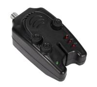 Healeved Alarme Électronique de Pêche Noire Sonnette Lumineuse et Alerte Sonore Indicateur de Morsure de Poisson pour Canne à Pêche Rivière