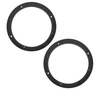 Healeved Anneaux D'espacement 2 Pièces Haut-Parleur de Voiture pour 6,5 Pouces en Plastique Noir Accessoires pour Système Audio Automobile