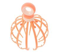 Healeved Appareil de Massage du Cuir Chevelu Forme Pieuvre Billes en Acier et Surface Lisse pour Détente Familiale et Voyage Couleur Orange en Pp