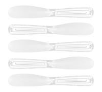 Healeved Applicateur de Masque Facial en Plastique 5pcs pour Soin Peau, Spatule à Mélanger pour Routine Beauté, Maintien Cosmétique Propre et Facile à Appliquer Réutilisable