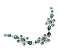 Healeved Applique en Strass Oval Vert Clair pour Vêtements Ceintures et Accessoires Écussons Décoratifs en Cristal Multi-Usage pour Robes de Mariée Paquet et Créations Artisanales