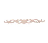 Healeved Appliques décoratives en bois sculpté pour meubles, décalcomanies en bois non peintes pour murs, placards, miroirs, cheminées, portes de lit, armoires, plafonds, commodes, 39,6 x 4,8 cm