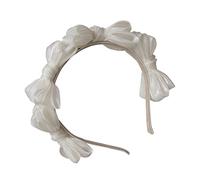 Healeved arc bandeau hair charms hair toppers Accessoire de costume Bandeau chic à nœud avec noeud avec nœud x d'arc pour les femmes chiffon blanche