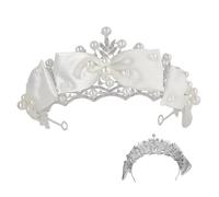 Healeved arc de couronne couronnes de fées pour femmes couronnes d'anniversaire pour les femmes hair charms wedding decorations Couronne de concours Couronne de mariage ,、 Silver