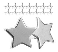 Healeved Attaches Parisiennes Métalliques D’Étoile à Deux Pattes 100 Pièces Argentées Mini Attaches pour Loisirs Créatifs Scrapbooking Fabrication de Bijoux et Décoration Papier