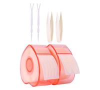 Healeved Autocollant Double Paupière en Fibre, Ruban Adhésif à Œillets Sûr Peau, Facile à Utiliser avec Accessoires Fourchette et Pince, pour Festival et Présent