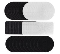 Healeved Autocollants Antidérapants pour Coussin en PVC, 25 Paires Blanches et Noires, Fixations Amovibles pour Canapé et Loveseat, Tapis Antidérapant