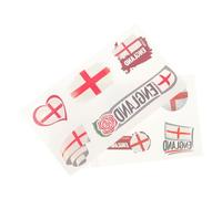 Healeved Autocollants Corporels Portables Football Coupe du Monde 2022, Tatouages Éphémères pour Visage et Corps, 2 Feuilles, Motifs Fans Angleterre, Accessoires Fête Sûrs et