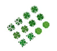 Healeved Autocollants de de La Saint-patrick 72 Pièces temporaires pour Garçons Et Filles Adultes Accessoires de Festival de Fête