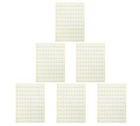 Healeved Autocollants Double Face pour Ongles Français Lot de 6 Feuilles Transparentes pour Extensions sans Traces Usage Quotidien Nail Art