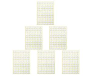 Healeved Autocollants Double Face pour Ongles Français Lot de 6 Feuilles Transparentes pour Extensions sans Traces Usage Quotidien Nail Art