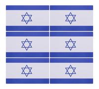 Healeved Autocollants Drapeau d'Israël 1 Rouleau Autocollants pour Voiture Ordinateur Portable et Scrapbooking Résistants à L'Usure sans Résidu pour Agenda et Journal Créatif