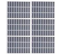 Healeved Autocollants Panneaux Solaires Miniatures Autocollants Adhésifs 6 Feuilles pour Maquettes Architecturales et Modélisme Paysager Décor de Diorama Routier