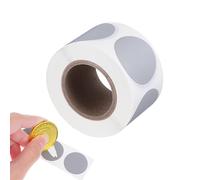 Healeved Autocollants Ronds Adhésifs Argentés en Pvc, Design à Gratter, pour DIY et Décoration de Mariage, Étiquettes Autocollantes Décoratives et Pratiques