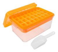 Healeved Bac à Glaçons Empilable avec Couvercle et Bac de Récupération, Moule à Glace en Pp et Pet, Design Multicouche, pour Réunions et Sorties en Plein Air
