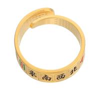 Healeved Bague Mahjong Femme Anneau Index Design Moderne Feng Shui et Mode pour et Danniversaire
