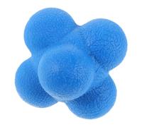 Healeved Balle pour Amélioration Coordination et Agilité en Silicone Hexagonale D'entraînement Bleu Rebonds Imprévisibles pour Baseball et Tennis