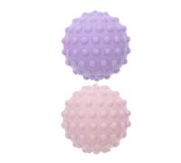 Healeved Balles de Massage en Silicone 49 Mm, Lot de 2, Boules Myofasciales Portables pour Yoga, Fitness et Rééducation, Rouleau à Pointes pour Soulagement Musculaire et Détente