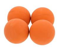 Healeved Balles de Squash Structure Creuse Lot de 4 en Caoutchouc Orange, Légères Haute Élasticité pour L'entraînement à Domicile Réactivité des Garçon et Filles