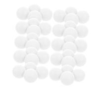 Healeved Balles de Tennis de Table sans Couture 40mm Blanches 100 Pièces en PP Finition Mate, Réduisant Les Erreurs de Service pour Jeux en Famille et Divertissement Carnaval