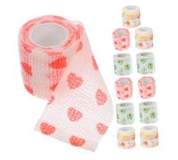 Healeved Bandages Adhésifs pour Chiens Auto-adhésifs 12 Pcs, Bande Élastique Non Tissée 5 Cm X 4,5 M, Protection des Pattes pour Soins des Plaies, Respirante et Extensible, pour
