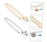Healeved Bandeau à Cheveux Gitane en Turquoise pour Femme Et Fille Accessoire de Mode