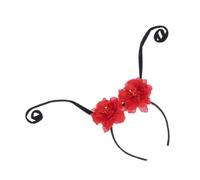 Healeved Bandeau Antennes Fourmi Fleurs Taille Unique Rouge Accessoire Cheveux Fête Cosplay